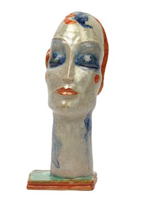 Gudrun Baudisch, A female head, - Jugendstil and 20th Century Arts and Crafts