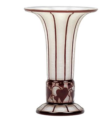 Hans Bolek (1890-1978), An overlaid and etched glass vase, - Secese a umění 20. století