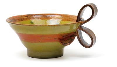 Kitty Rix, A bowl with bow-shaped handle, - Secese a umění 20. století