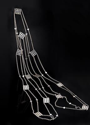 Kolo Moser (1868 Vienna 1918), A muff necklace, gift of Gustav Klimt to Emilie Flöge, - Jugendstil and 20th Century Arts and Crafts