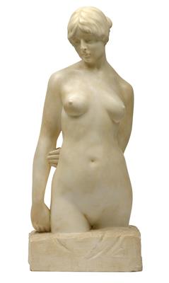 A female half nude, - Jugendstil e arte applicata del XX secolo