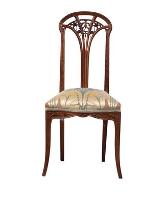 A chair “aux clématites” by Louis Majorelle, - Jugendstil e arte applicata del XX secolo