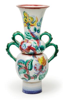 Vally Wieselthier (Vienna 1895-1945 New York), A large handled vase, - Jugendstil and 20th Century Arts and Crafts