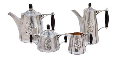 A four-part coffee and tea service by Hermann Südfeld, - Jugendstil and 20th Century Arts and Crafts