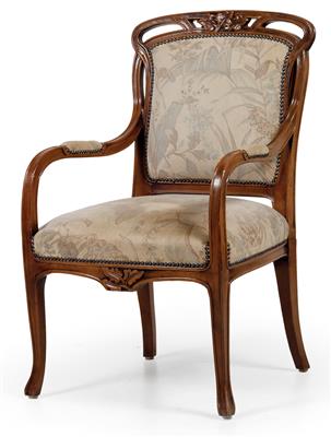 An armchair by Gauthier-Poinsignon & Cie, - Jugendstil e arte applicata del XX secolo