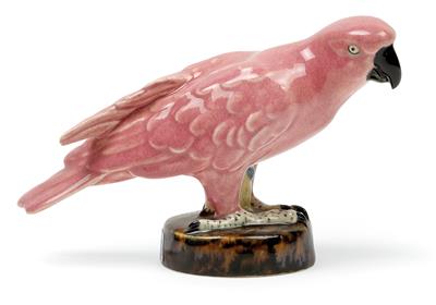 Eduard Klablena (1881-1933), An Amazon parrot, - Jugendstil e arte applicata del XX secolo
