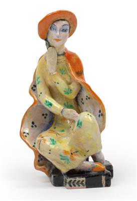 Gudrun Baudisch, A seated girl, - Jugendstil e arte applicata del XX secolo