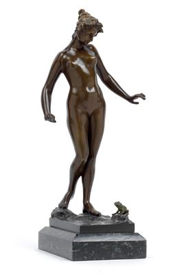 Hiller, A female nude with a frog, - Secese a umění 20. století