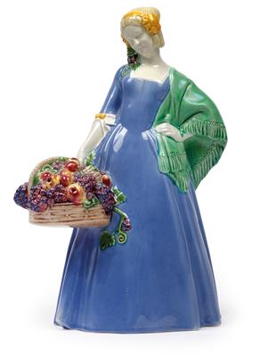 Johanna Meier-Michel (1876-1972), A large autumn season figurine, - Jugendstil e arte applicata del XX secolo