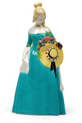 Johanna Meier-Michel (1876-1972), A large summer season figurine, - Jugendstil and 20th Century Arts and Crafts
