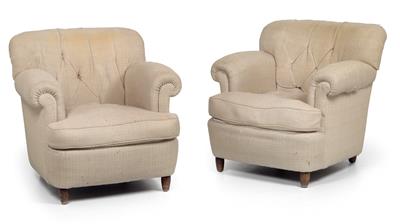 Josef Frank (1885-1967), A pair of armchairs, - Jugendstil e arte applicata del XX secolo