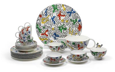 Keith Haring* (1958-1990), A 16-piece tea service no. 1, - Secese a umění 20. století