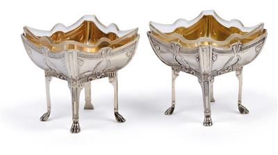 A pair small centrepieces by Hermann Südfeld, - Jugendstil and 20th Century Arts and Crafts