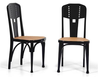 Paar Stühle, - Jugendstil und angewandte Kunst des 20. Jahrhunderts
