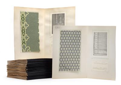 Collection of textile samples of the Imperial and Royal schools in Rumberg, Schluckenau und Starkstadt, - Jugendstil and 20th Century Arts and Crafts