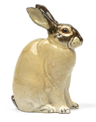 Eduard Klablena (Bucany 1881-1933 Langenzersdorf), A seated hare, - Jugendstil e arte applicata del XX secolo