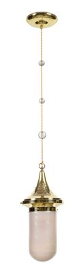 A Bohemian one-arm ceiling lamp, - Jugendstil e arte applicata del XX secolo