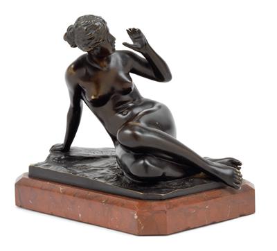 Ferdinand Lepcke (Coburg 1866-1909 Berlin), A female nude, - Jugendstil e arte applicata del XX secolo