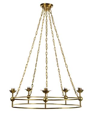 A five-arm chandelier, - Jugendstil e arte applicata del XX secolo