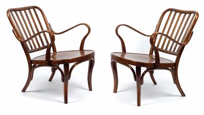 A pair of armchairs A 752, - Jugendstil and 20th Century Arts and Crafts