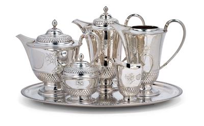 A six-piece coffee and tea service by J. C. Klinkosch, - Jugendstil e arte applicata del XX secolo