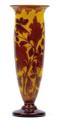 An overlaid and etched glass vase by Lötz Witwe, - Jugendstil and 20th Century Arts and Crafts