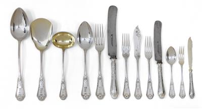 A 112-piece cutlery set by M. H. Wilkens & Söhne, - Jugendstil e arte applicata del XX secolo