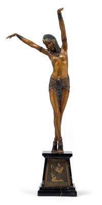 Demetre Chiparus (1888-1950), An Egyptian dancer, - Jugendstil e arte applicata del XX secolo