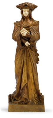 Desiré Grisard (born in 1872), A figurine – “Le secret”, - Jugendstil and 20th Century Arts and Crafts