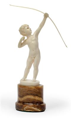 Ferdinand Preiss (1882-1943), A boy with a bow, - Jugendstil e arte applicata del XX secolo