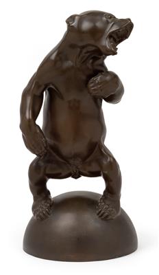Franz Barwig (Neutitschein 1868-1931 Vienna), A bear scuffling, - Secese a umění 20. století
