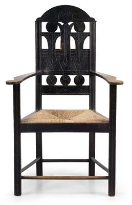 Heinrich Vogeler (Bremen 1872-1942 Budjonny), An armchair no. 603, - Jugendstil and 20th Century Arts and Crafts