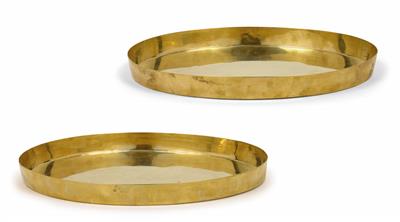 Josef Hoffmann, A pair of oval trays, - Jugendstil e arte applicata del XX secolo