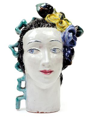Lotte Calm (born in 1897), A girl’s head, - Jugendstil e arte applicata del XX secolo