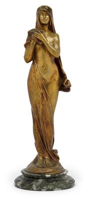 Maurice Bouval (1863-1916), A figurine – “Le secret”, - Jugendstil e arte applicata del XX secolo