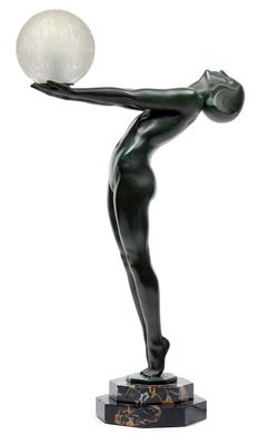 Max Le Verrier(1891-1973), Tischlampe "Clarté", - Jugendstil und angewandte Kunst des 20. Jahrhunderts