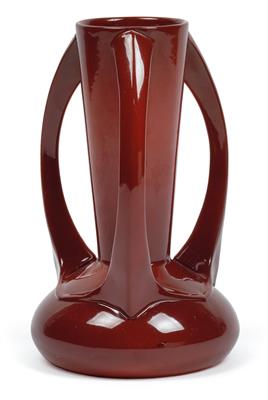 Peter Behrens (Hamburg 1868-1940 Berlin), A vase with three handles, - Jugendstil e arte applicata del XX secolo