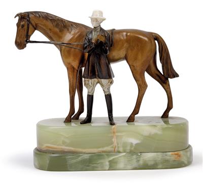 Reiterin mit Pferd, - Jugendstil und angewandte Kunst des 20. Jahrhunderts