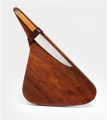 Carl Auböck, a cutting board and a knife, Vienna, 1962, model no. 4091 - Jugendstil and 20th Century Arts and Crafts