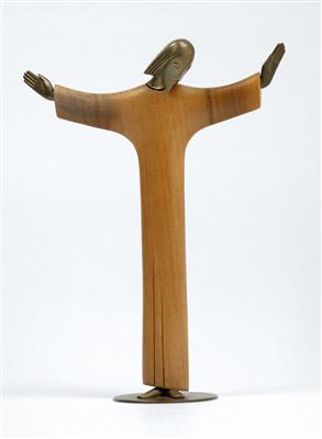 Christus aus Edelholz, Modellnr. 5980, Werkstätten Hagenauer, Wien - Jugendstil und Kunsthandwerk des 20. Jahrhunderts