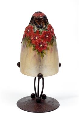 Gabriel Argy-Rousseau, Tischlampe "Wood Anemones nightlight", Entwurf: 1920 - Jugendstil und Kunsthandwerk des 20. Jahrhunderts