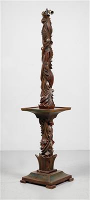A large, exceptional floor lamp in the manner of Artel, Czechia, c. 1915/20 - Jugendstil and 20th Century Arts and Crafts