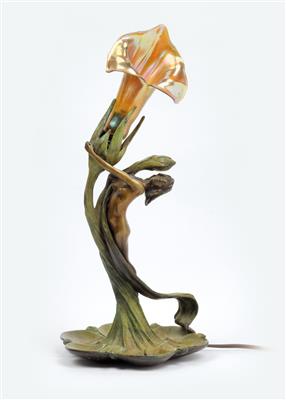 Gustav Gurschner (1873-1971), a figural table lamp, designed in Vienna c. 1905 - Jugendstil and 20th Century Arts and Crafts