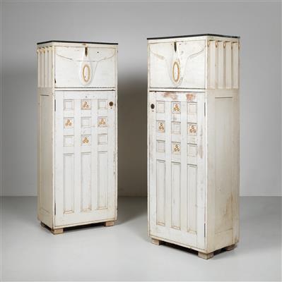 Attributed to Marcel Kammerer, two cabinets, probably from the Grand Hotel Wiesler, Graz, 1902-09 - Jugendstil and 20th Century Arts and Crafts