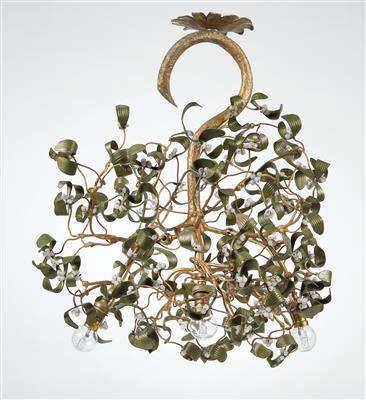 A mistletoe chandelier, France, c. 1900 - Jugendstil e arte applicata del XX secolo