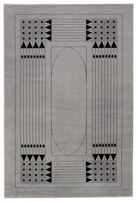 Otto Prutscher, large carpet “Diadem”, designed in 1905, design no. 603 N 53, executed by Johann Backhausen & Söhne, Vienna, Hoheneich, 1994 - Jugendstil and 20th Century Arts and Crafts