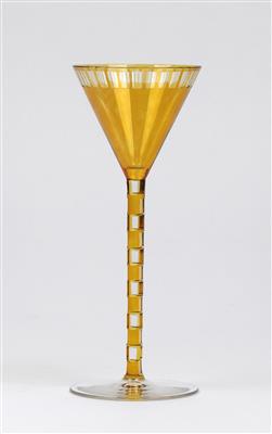 Otto Prutscher, a goblet, designed c. 1907, executed by Meyr’s Neffe, Adolf, merchant-employer: E. Bakalowits Söhne, Vienna - Jugendstil e arte applicata del XX secolo
