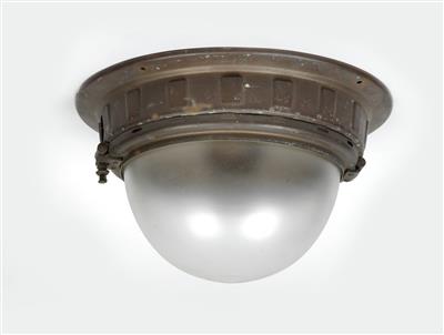 Otto Wagner (1841-1918), a ceiling lamp, designed c. 1910 for the Wiener Stadtbahn, - Secese a umění 20. století