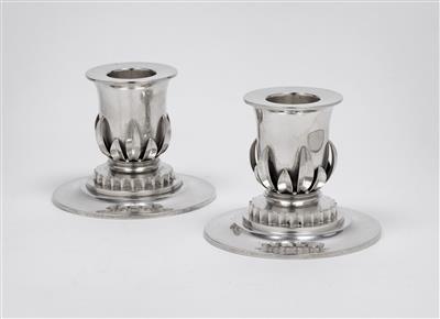 A pair of Art Deco candleholders, Copenhagen 1942 - Jugendstil e arte applicata del XX secolo