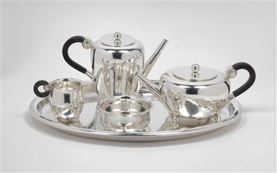Paula Straus (Stuttgart 1894- 1943 Auschwitz), a five-piece coffee and tea service, model 13420, Germany, c. 1930 - Jugendstil and 20th Century Arts and Crafts